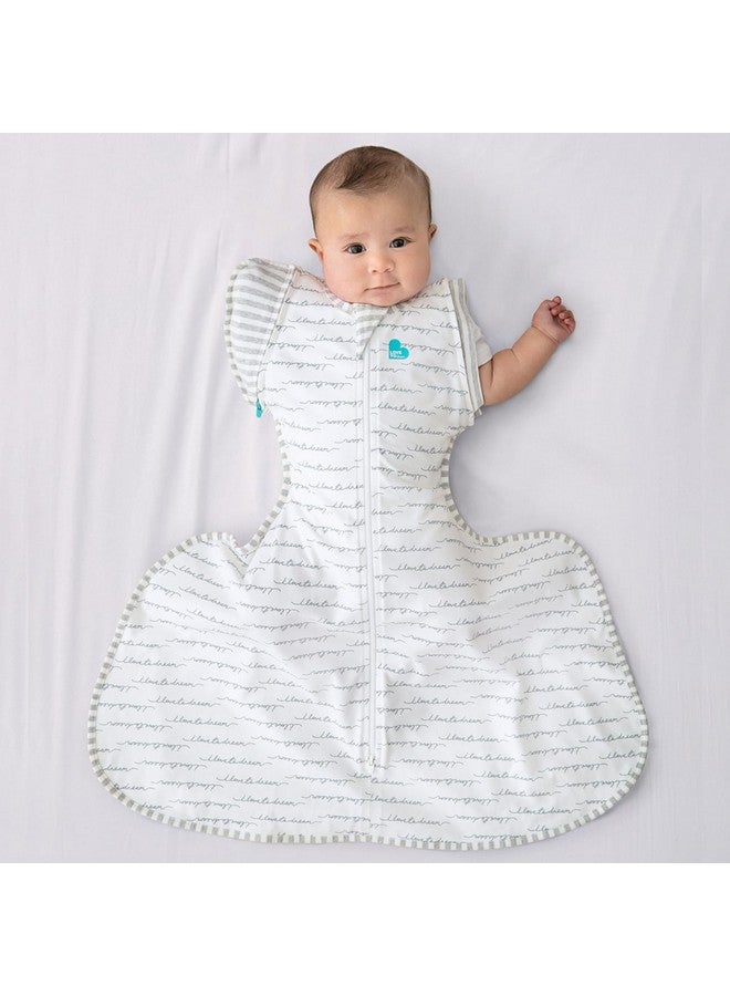 Love to Dream Swaddle UP Transition Bag, Hip Dysplasia, White, Medium, Specially Designed Swaddle Up with a Wider fit at The Bottom so That it can be Worn Over a Hip dysplasia Harness or Brace - Image 2
