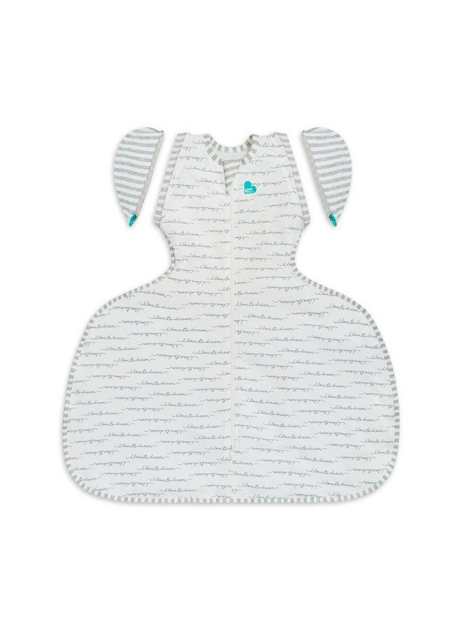 Love to Dream Swaddle UP Transition Bag, Hip Dysplasia, White, Medium, Specially Designed Swaddle Up with a Wider fit at The Bottom so That it can be Worn Over a Hip dysplasia Harness or Brace - Image 1