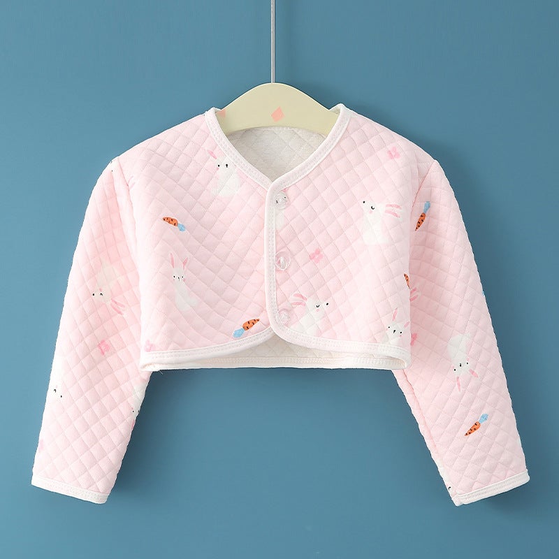 Children's sleeping shoulder pad baby clothes baby waistcoat children shoulder protection arm protection warm anti-freezing autumn and winter shawl - Image 1