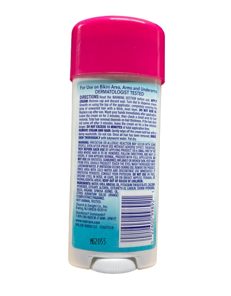 Nair Hair Remover Glides Away Max, Moroccan Argan Oil, for Bikini, Arms & Underarms, 3.3 Oz. by Nair - Image 2