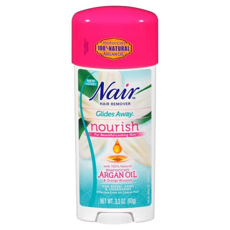 Nair Hair Remover Glides Away Max, Moroccan Argan Oil, for Bikini, Arms & Underarms, 3.3 Oz. by Nair - Image 1