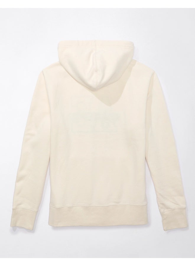 Plaid Applique Graphic Drawstring Pullover Hoodie