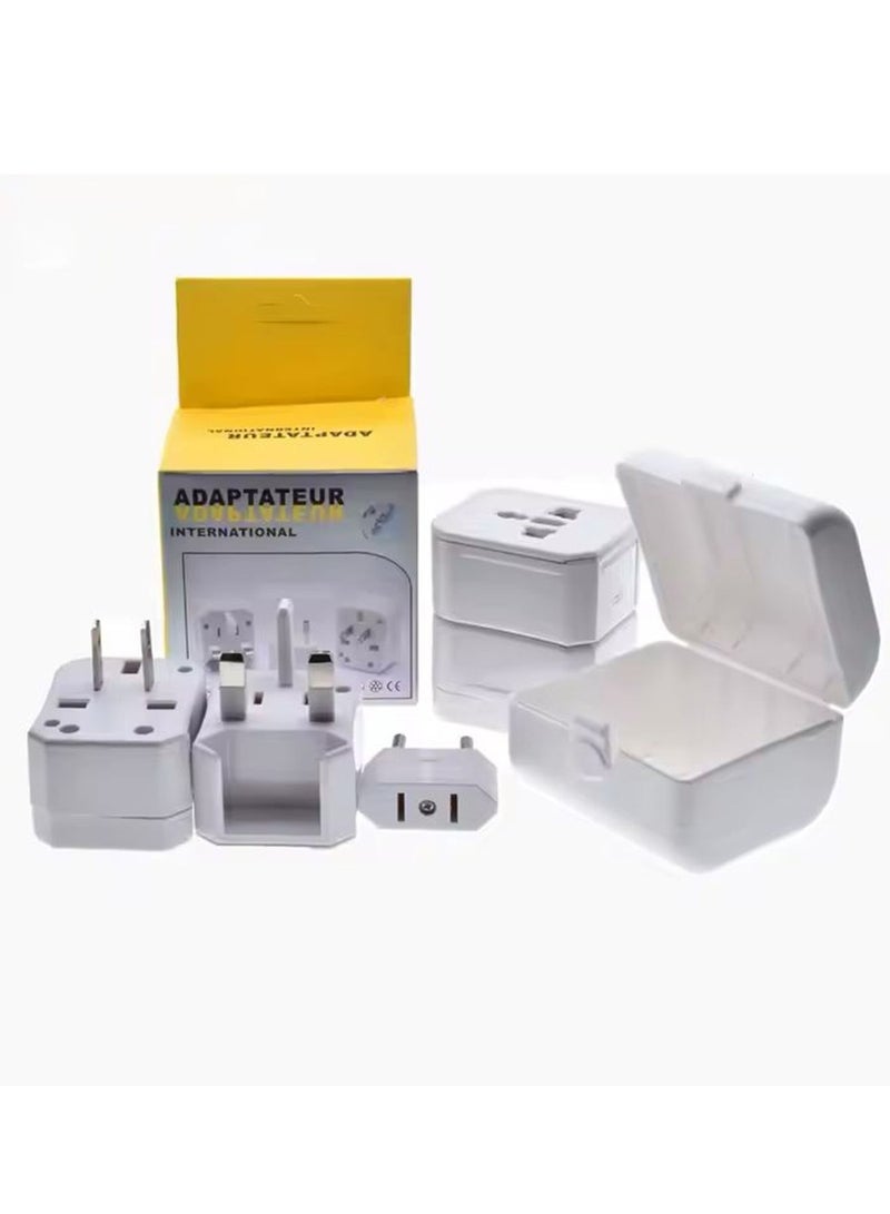 BlueFire Universal Travel Adapter 3 in 1 – Worldwide Multi Plug Socket with 3 AC Outlets (10A/250V) – Portable Power Converter for 150+ Countries – Compact, Non-Grounding  - Image 3