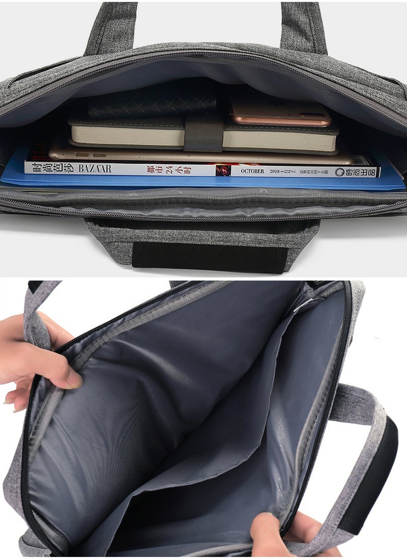 CoolBELL - Men's Multi-Functional Laptop Bag Briefcase Dark Grey - Image 1