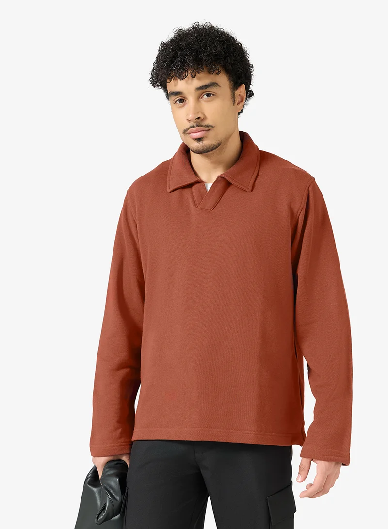 JACK & JONES Split Neck Sweatshirt