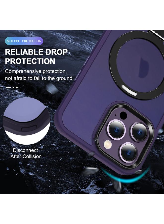 Zaboon Case For iPhone 12 Pro Max Skin-feel MagSafe Holder PC Hybrid TPU Phone Case - Image 5