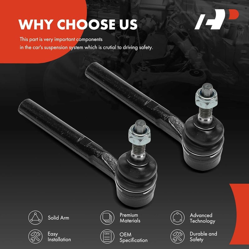 A-Premium Front Outer Tie Rod Ends for Hummer H3 2006 - Image 5