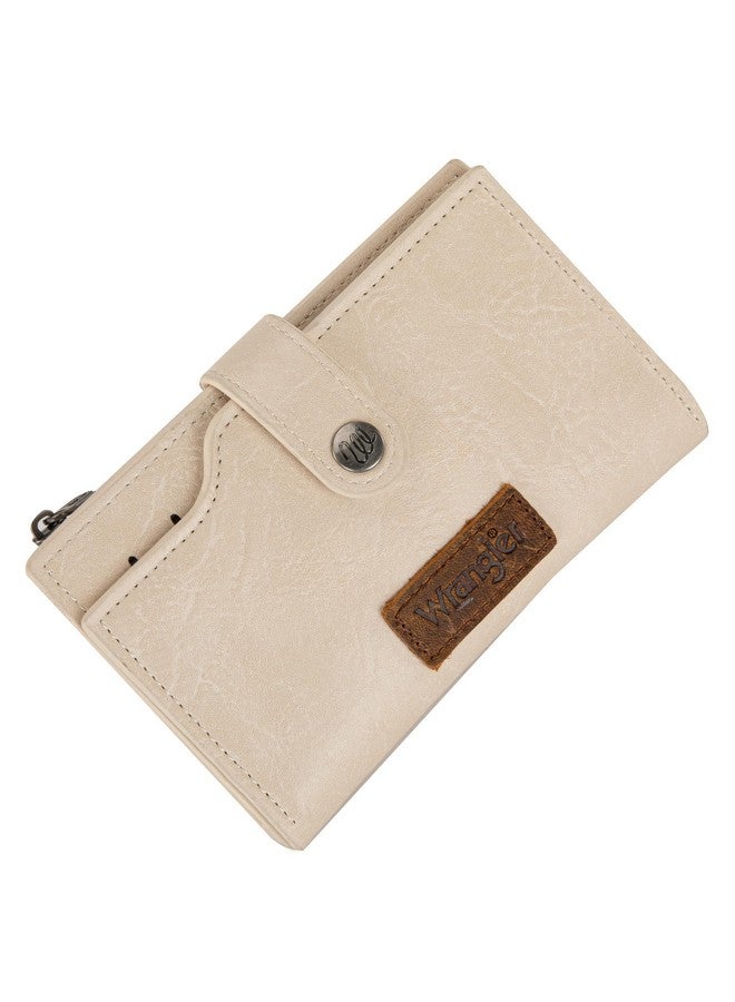 Wrangler Wallet For Women Bifold Card Holder With Zipper Pocket Ladies Clutch Purse With Id Window - Image 5