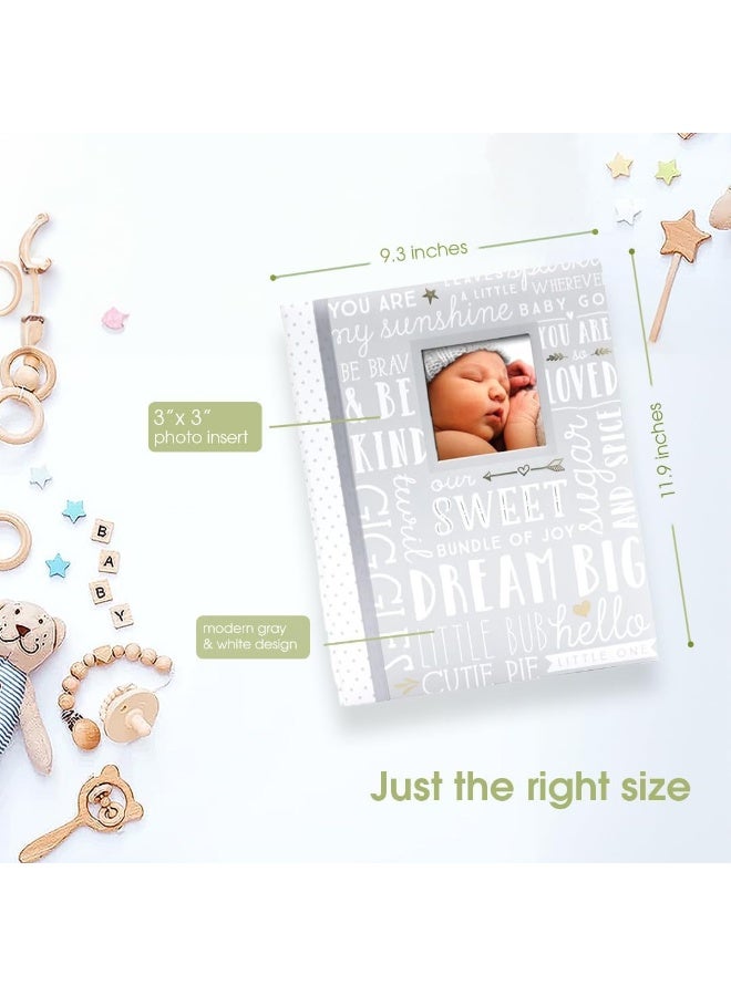 Lil Peach كتاب ذكريات الطفل ليل بيش للأعوام الخمسة الأولى - احلم كبيرًا - لعبة الكلمات، رمادي - Image 2