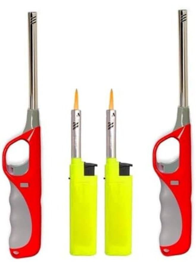 MOMENT ولاعة متعددة الاستخدامات، من الفولاذ المقاوم للصدأ، قابلة لإعادة التعبئة بالبيوتان، لهب مقاوم للرياح، للمطبخ، الشواء، السيجار، فحم البخور، متنوعة - Image 5