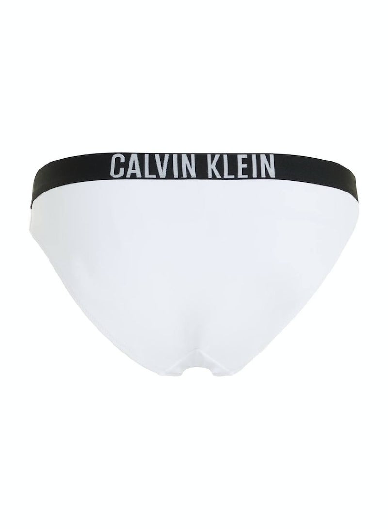 Calvin Klein Women's Bikini Bottom - Classic - Swimwear - Polyamide , White - Image 4