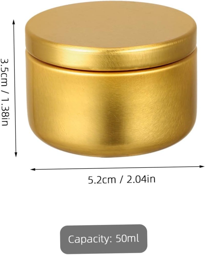 Gadpiparty 24 Pcs Aluminum Candle Storage Tins for Candle Making and Crafts Compact Round Metal Jars for DIY Wax Balms Spices Travel and Small Item Organization - Image 2