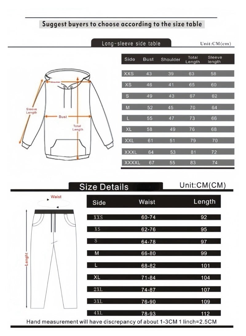 KUYING New One Piece Casual Loose Hooded Sweatshirt And Pants Set  - Image 2