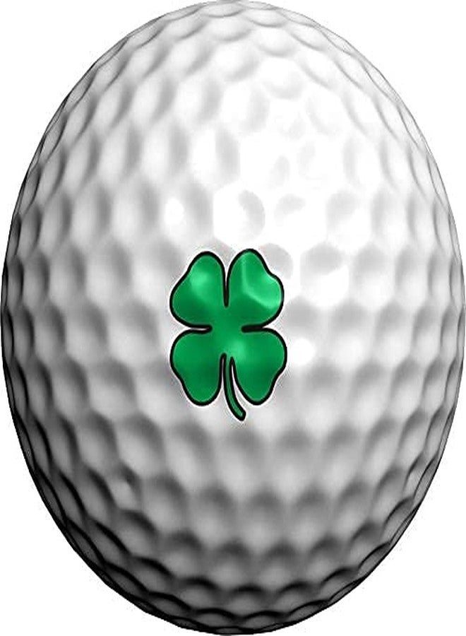 Golfdotz - USGA Rule Conforming Golf Ball Markers, Golf Ball Stickers for Marking Balls, No More Smearing from Stamps, Gifts for Golfers, Dads, and Retirees, (Lucky Clover; 32-Count) - Image 1