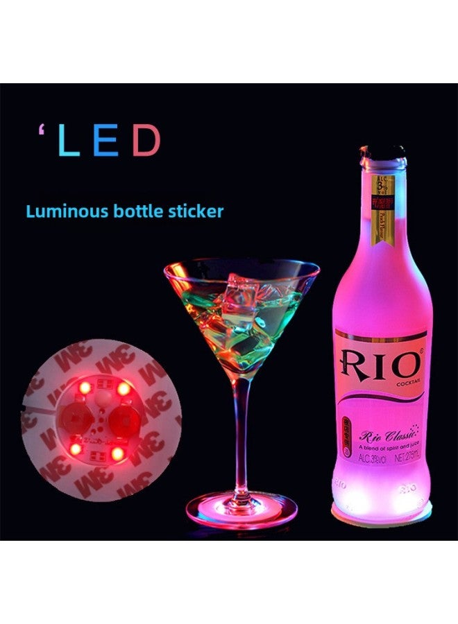 Hot Sale Luminous Bottle Sticker Party Drink Decorative LED Acrylic Luminous Coaster Ultra-thin Luminous Base-Specifications:EVA Luminous Bottle Sticker - Image 2
