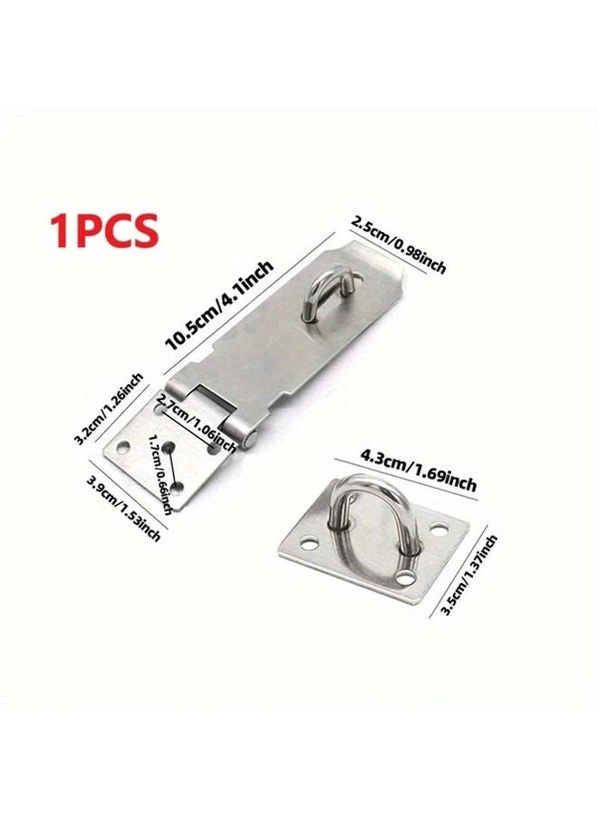 Heavy Duty Outdoor Stainless Steel Safety Door Lock Latch For Sheds Garden Cabins Silvery - Image 1