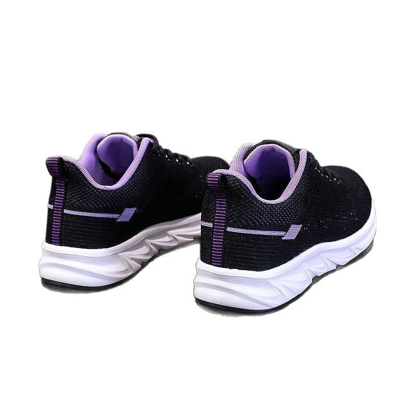 Women'S Shoes Spring Lightweight Mother Sneaker Shock Absorbing Running Shoes Black Soft Sole Long Station Work Shoes - Image 5