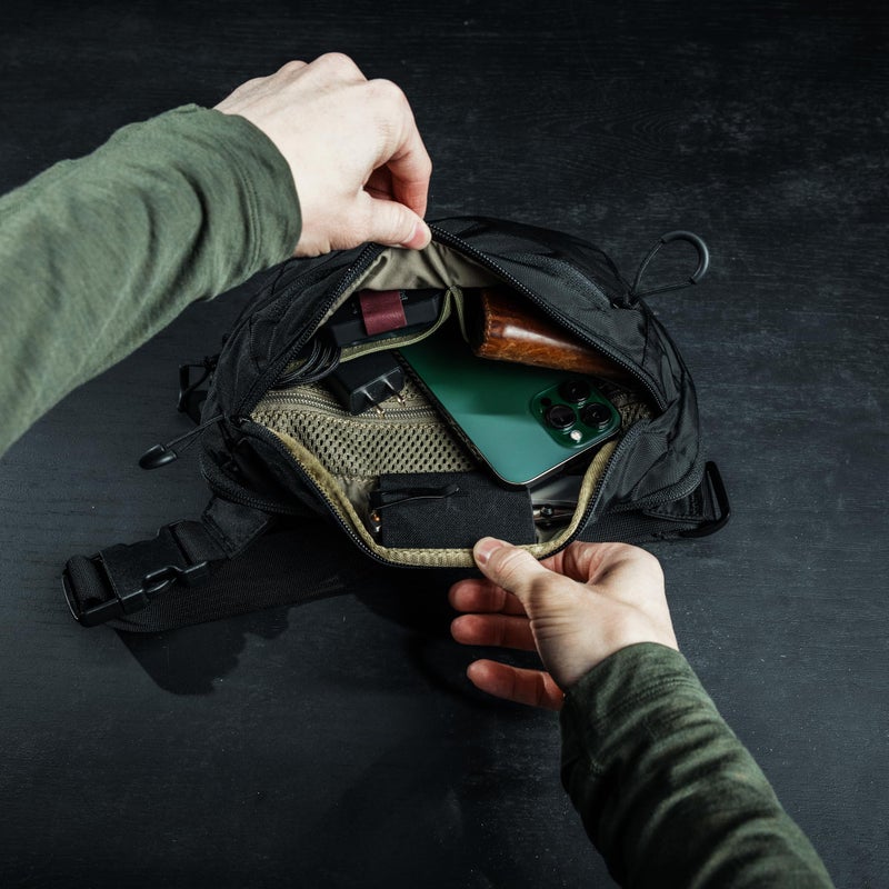 Eberlestock Bando Bag XL - Tactical Men's Fanny Pack w/Adjustable Waist Belt, Zippered Pockets, Compact Lightweight Belt Bag, Everyday Hip Pouch for Travel Outdoor Running Hunting, Multicam - Image 4