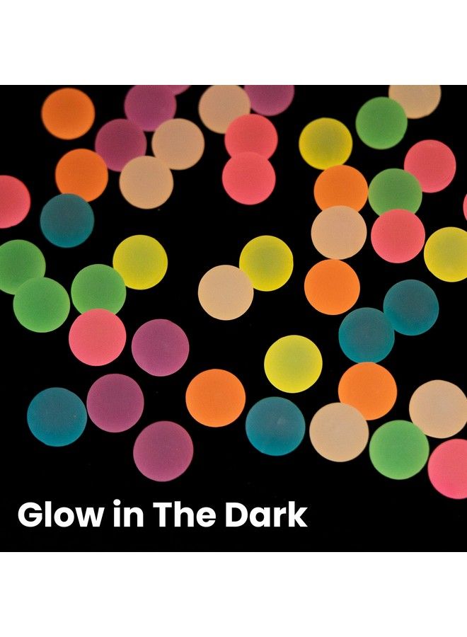 Pllieay 48 Pieces Glow In The Dark Bouncing Balls Bulk 27Mm Small Bouncy Balls For Kids Glowing Party Favors Classroom Prizes Birthdays Gift - Image 4