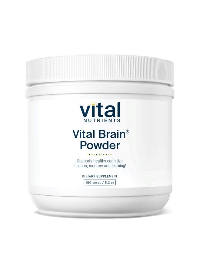 Vital Nutrients Vital Brain Powder | Phosphatidylserine, Acetyl-L-Carnitine Brain Supplement | Nootropic | Healthy Cognitive Function, Memory, Learning* | Gluten, Dairy, Soy Free | Unflavored | 150g - Image 1