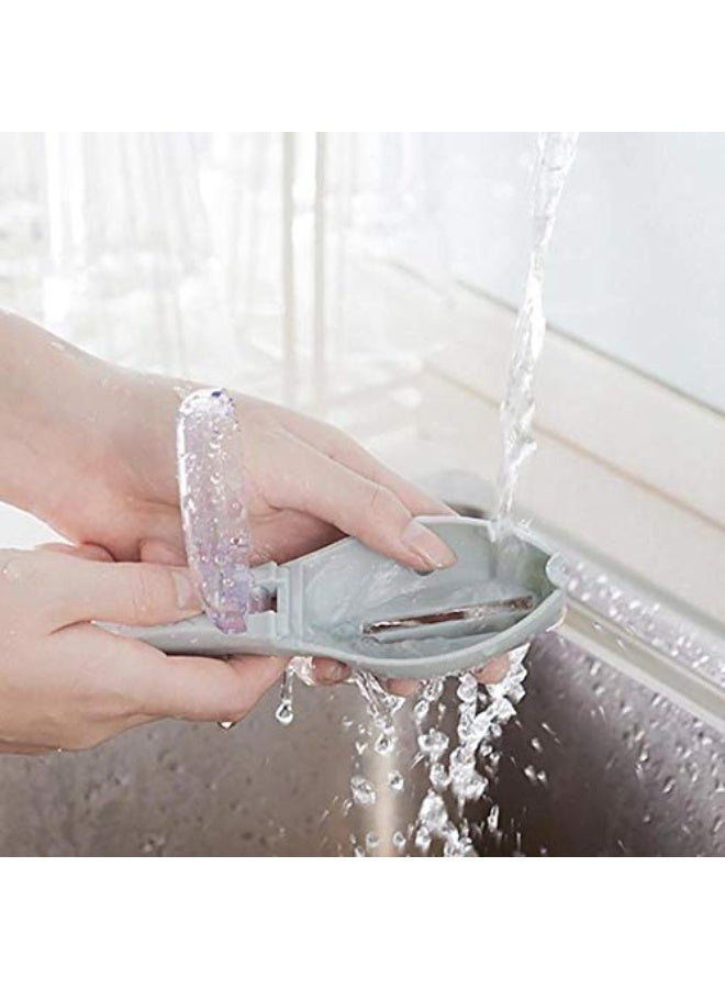 Quick Disassembly Fish Skin Brush, Plastic Fish Scale Scraper, Simple Kitchen Cleaning Tool (White) - Image 3