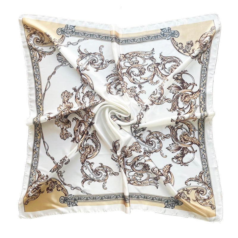 Julunar Silk Like Head Scarf for Women - Satin Large Hair Scarves - 35" Square Silk Hair Wrap for Sleeping with Gift Packed - Image 1