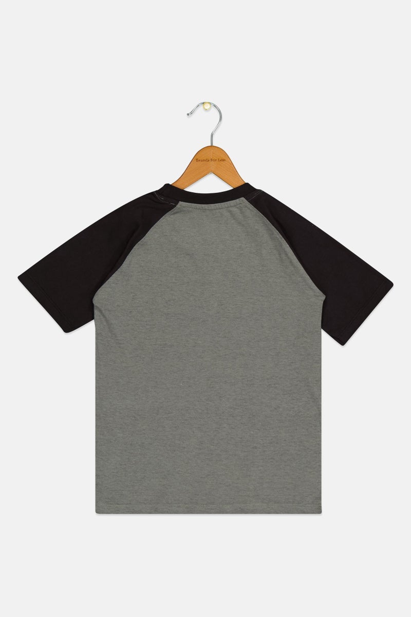 Reebok Toddlers Boy Brand Logo T-Shirt, Grey - Image 2