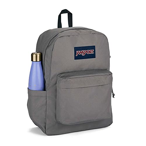 JanSport SuperBreak Plus Backpack with Padded 15-inch Laptop Sleeve and Integrated Bottle Pocket - Spacious and Durable Daypack for Work and Travel - Graphite Grey - Image 3