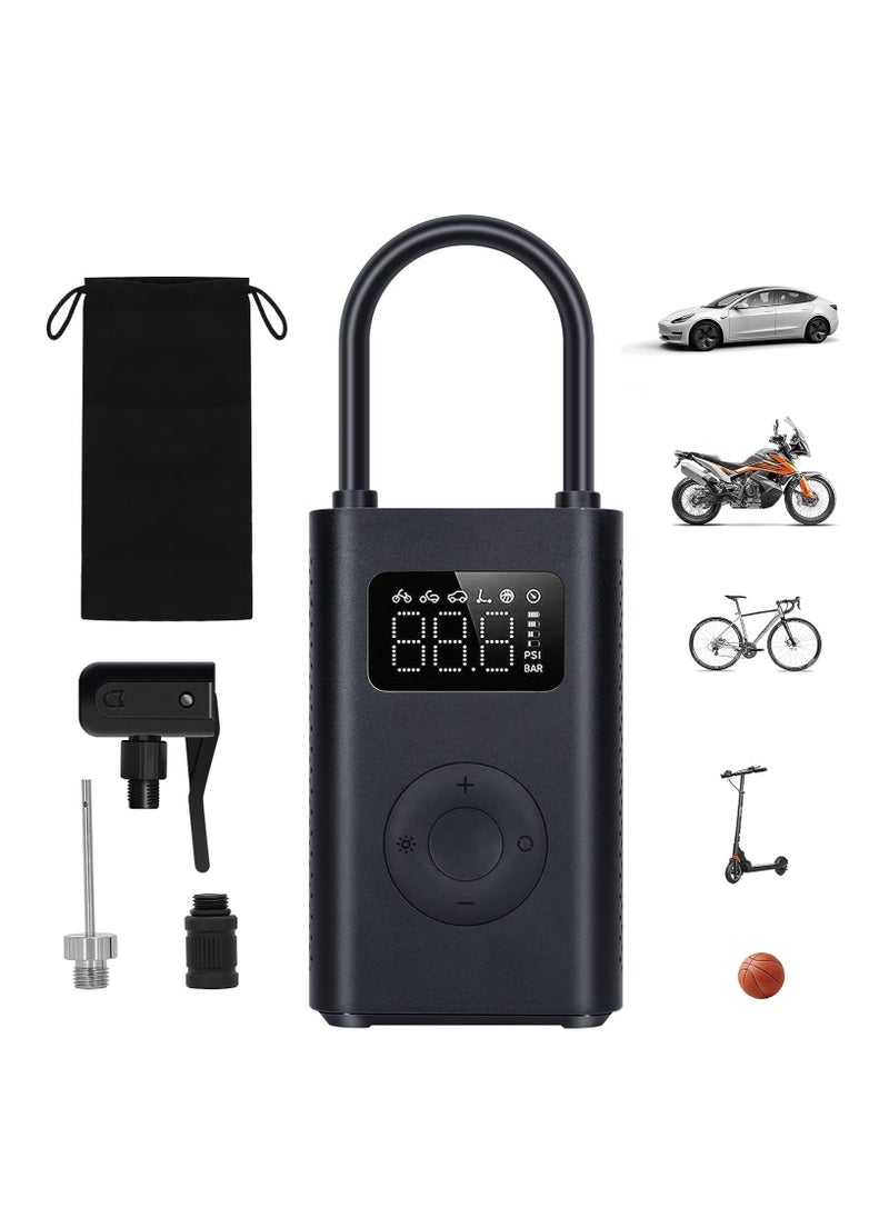 Xiaomi - Xiaomi Portable Electric Air Compressor 2, Tire Inflator Electric Air Pump for Car Tires, 150 PSI Tire Pump, Cordless Tire Inflation with Digital Tire Pressure Detection for Car, Scooter, Bike, Ball - Image 1
