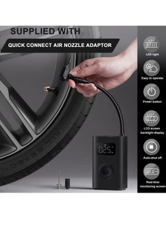 Xiaomi Xiaomi Portable Electric Air Compressor 2, Tire Inflator Electric Air Pump for Car Tires, 150 PSI Tire Pump, Cordless Tire Inflation with Digital Tire Pressure Detection for Car, Scooter, Bike, Ball  - Image 3