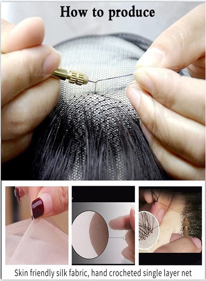 ريتزكارت لحية صناعية للرجال - لحية وشارب من شعر بشري طبيعي 100%، طقم لحية وشارب من شعر حقيقي للبالغين، لحية قابلة لإعادة الاستخدام للتمثيل والأزياء التنكرية والمكياج (7NomenbeardHH) - Image 5