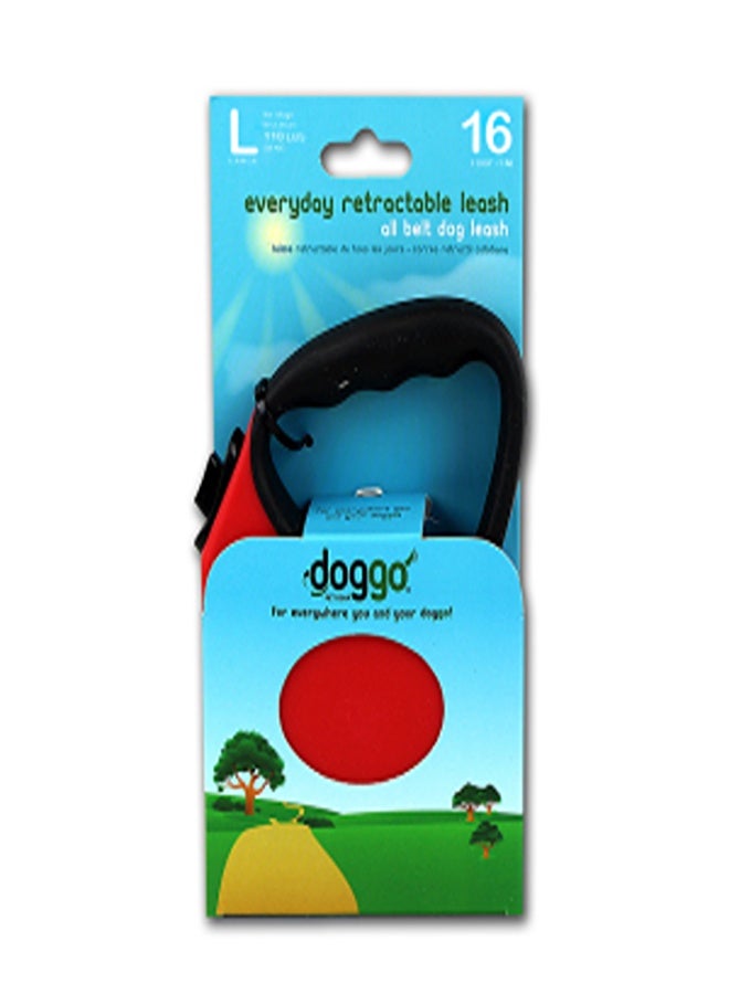 alcott Doggo everyday retractable leash 5m, L, red