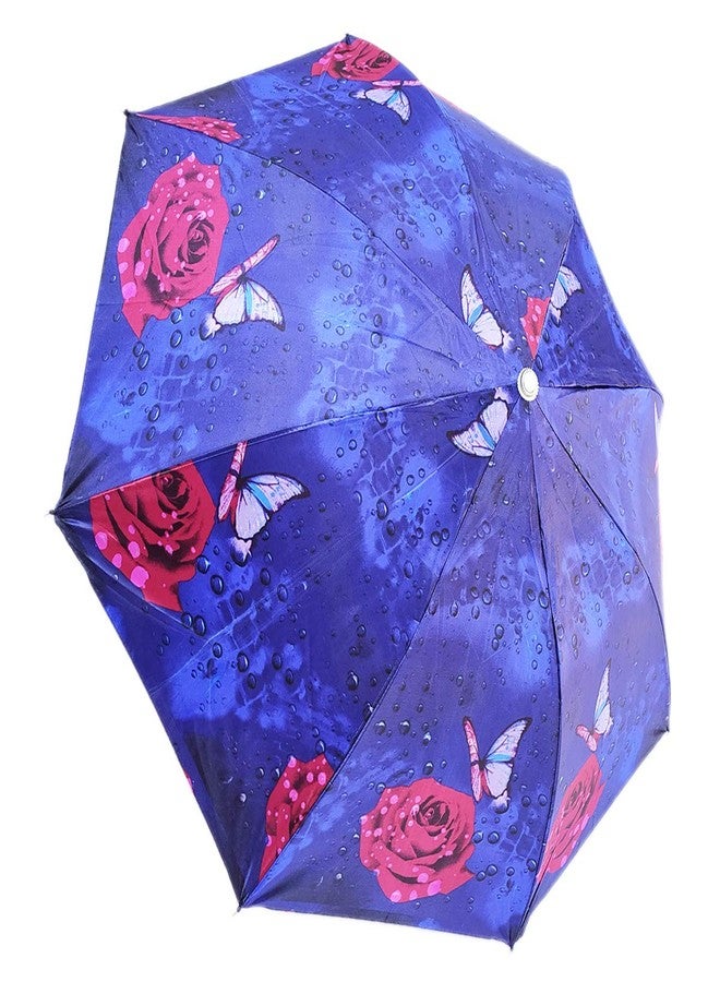 RAINPOPSON 2 Fold Printed Big Size Umbrella for Women & Men UV Protection Office Umbrella Combo for Girls/Men/Women (Multicolor Printed) - Set of 2 - Image 3