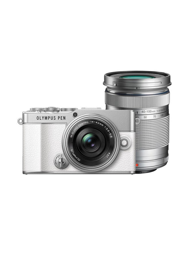 Olympus Pen E-p7 Mirrorless Camera, Digital Camera, Mirrorless Kit With Dual Lenses , White Color For Creative Photography