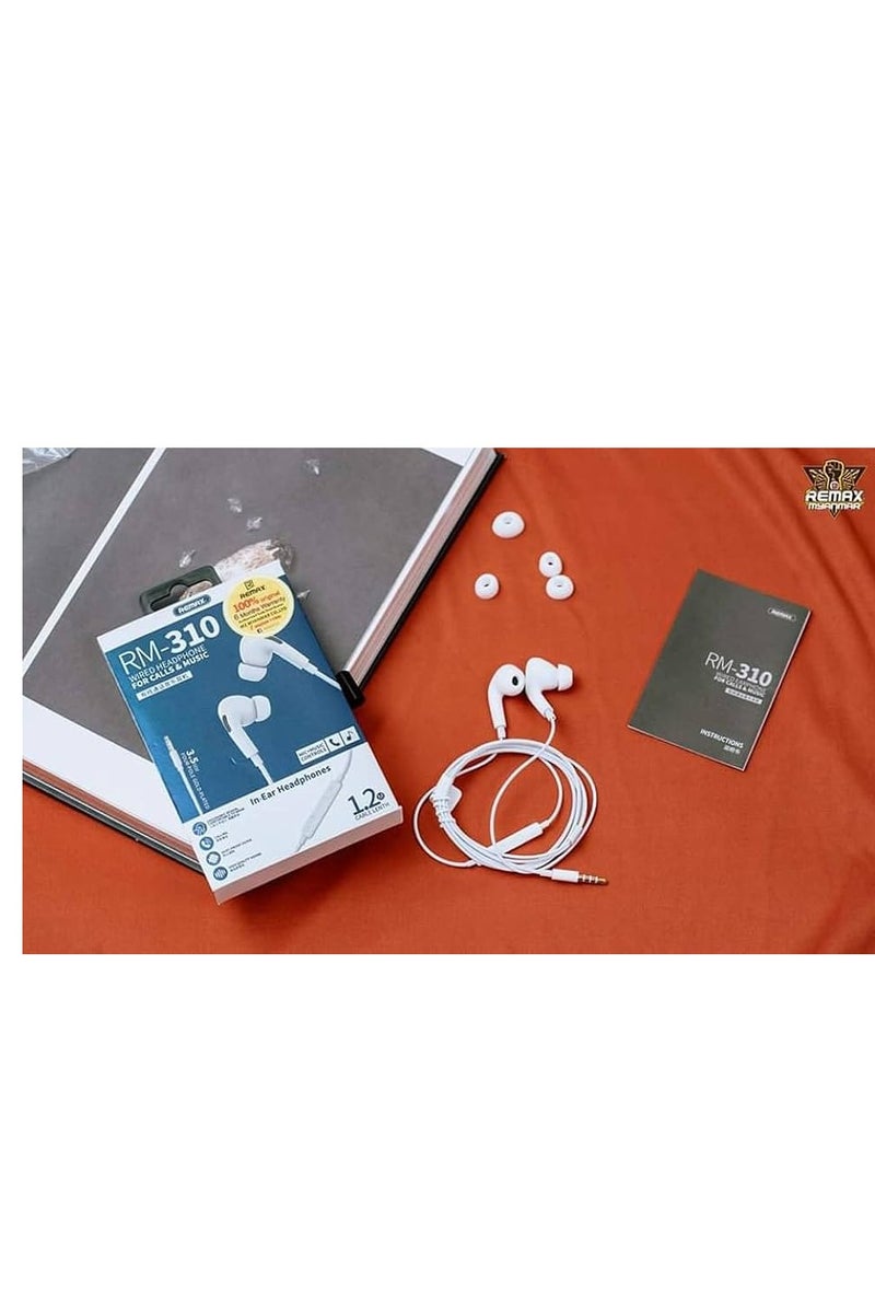 ريماكس سماعة أذن سلكية ريماكس RM-310 للمكالمات والموسيقى مع ميكروفون - Image 5