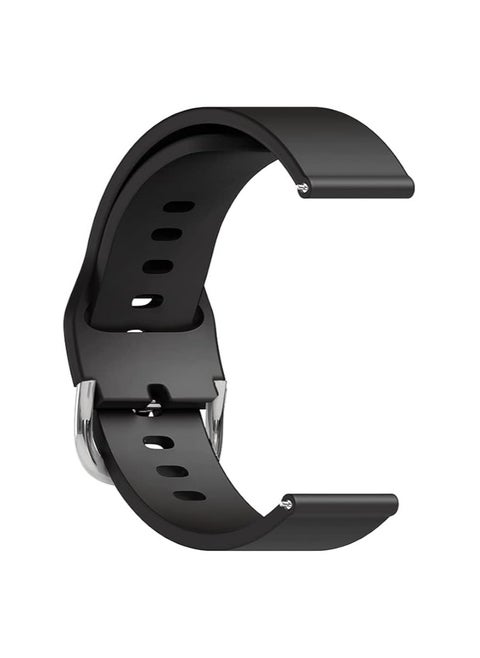 Sounce Silicone 22mm Replacement Watch Strap with Metal Buckle Compatible with Boat Xtend, Boat Xtend Pro, Noise Colorfit Pulse 2 Max, Noise Pulse Go Buzz, Fireboltt Phoenix, Fireboltt Rage, Boat