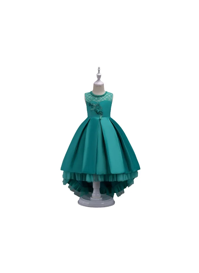 دىدانيالا D' Daniela - Long Tail Flower Girl Dress Green