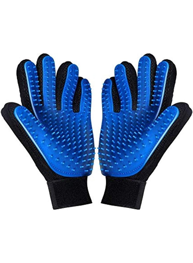 Generic Pet Grooming Gloves, Gentle Dog Bathing Scrubber Gloves, Silicone Hair Removal Gloves with High Density Teeth Efficient Pet Hair Remover Mitt for Cats, Dogs - 1 piece - Image 1