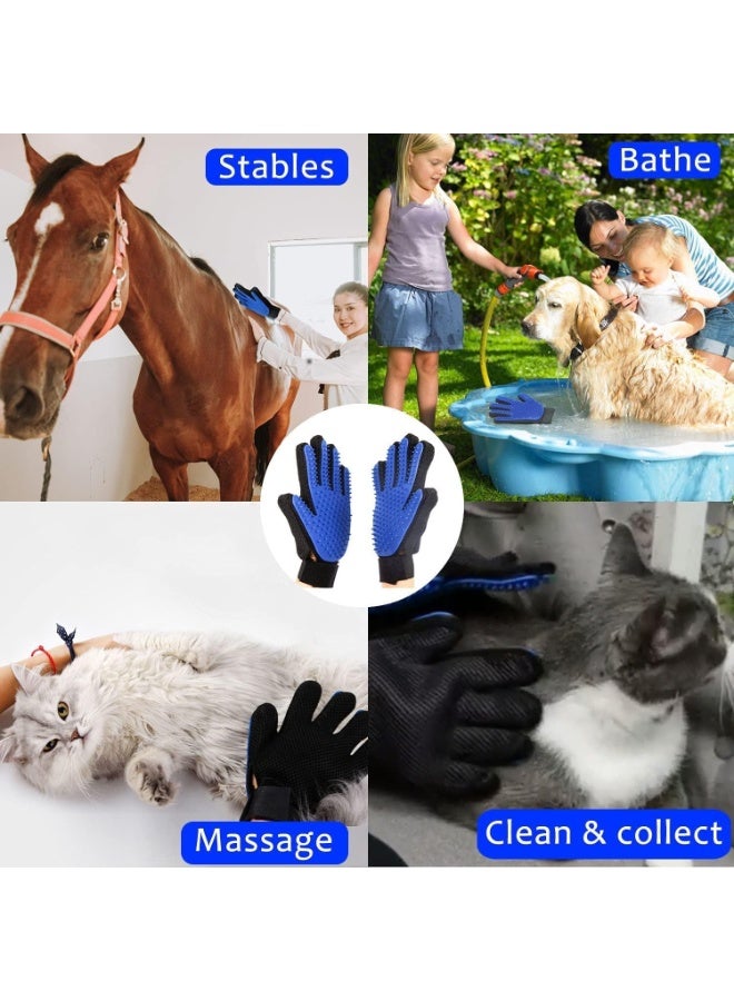 Generic Pet Grooming Gloves, Gentle Dog Bathing Scrubber Gloves, Silicone Hair Removal Gloves with High Density Teeth Efficient Pet Hair Remover Mitt for Cats, Dogs - 1 piece - Image 2