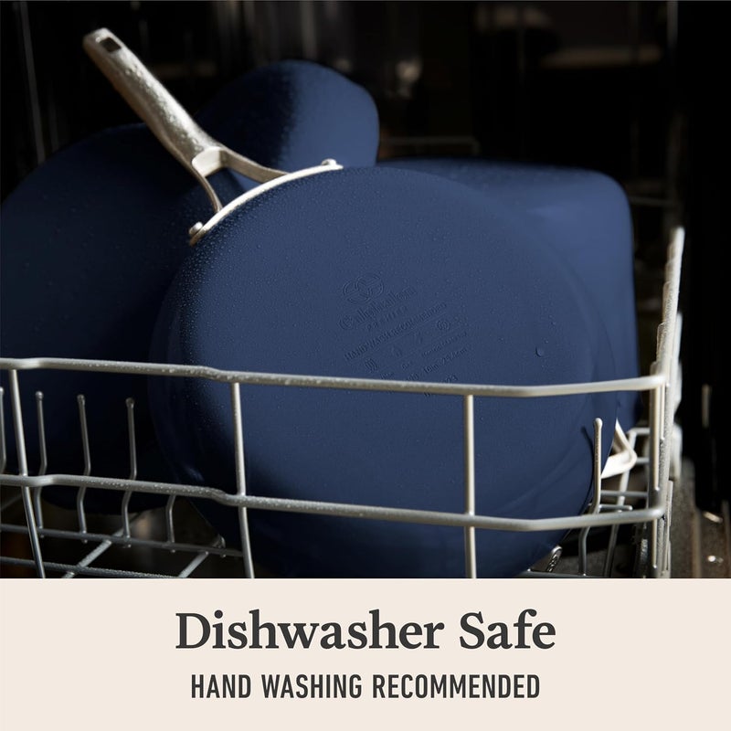 Calphalon ® Premier Ceramic Nonstick 8" and 10" Frying Pan Set, Midnight Blue - Image 5