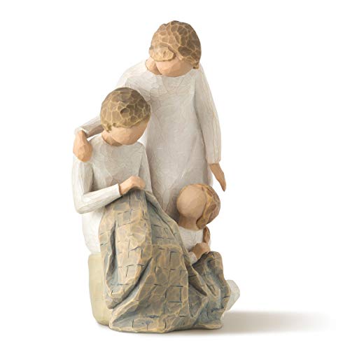 Willow Tree Generations, Making memories that last lifetimes, Reflects time spent with grandmother, mother, daughter, and what is learned from loving family relationships, Sculpted Hand-Painted Figure - Image 1