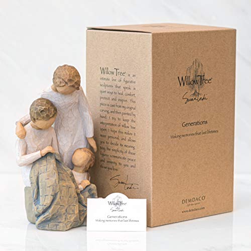 Willow Tree Generations, Making memories that last lifetimes, Reflects time spent with grandmother, mother, daughter, and what is learned from loving family relationships, Sculpted Hand-Painted Figure - Image 5