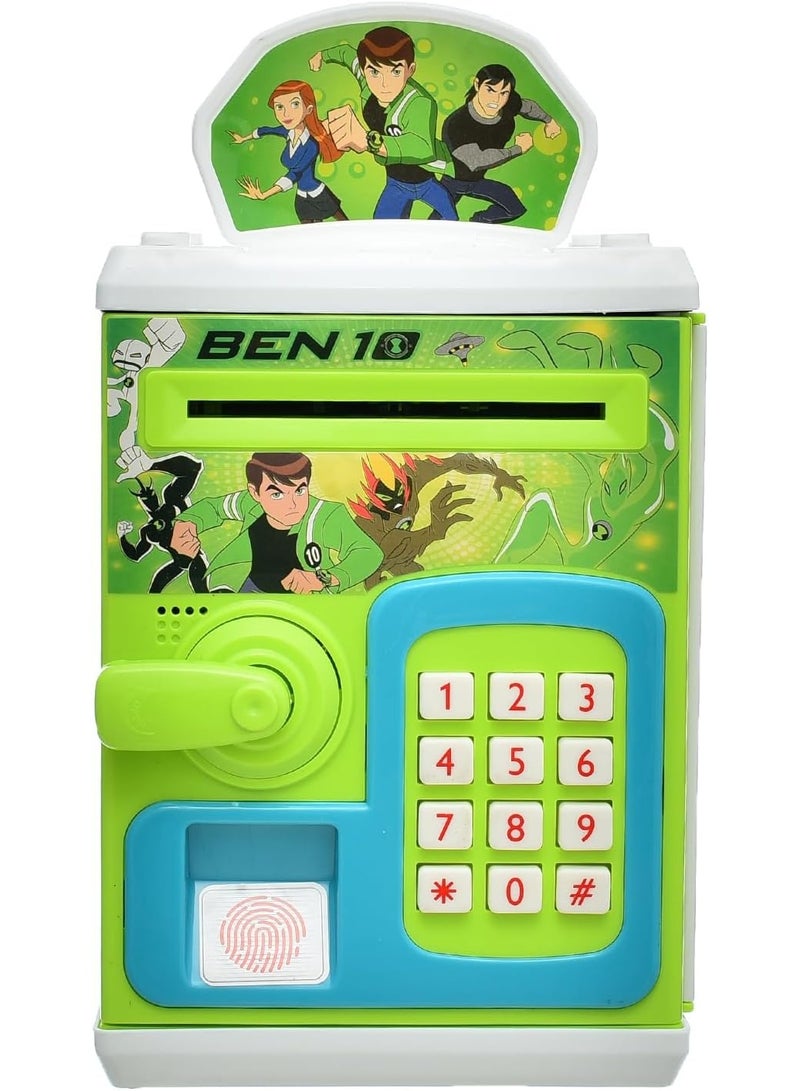 بن تن خزنة بنك للاطفال بشخصية بن 10 يعمل ببصمة اليد الالكترونية السرية لسحب النقود اليا S18077 - Image 1