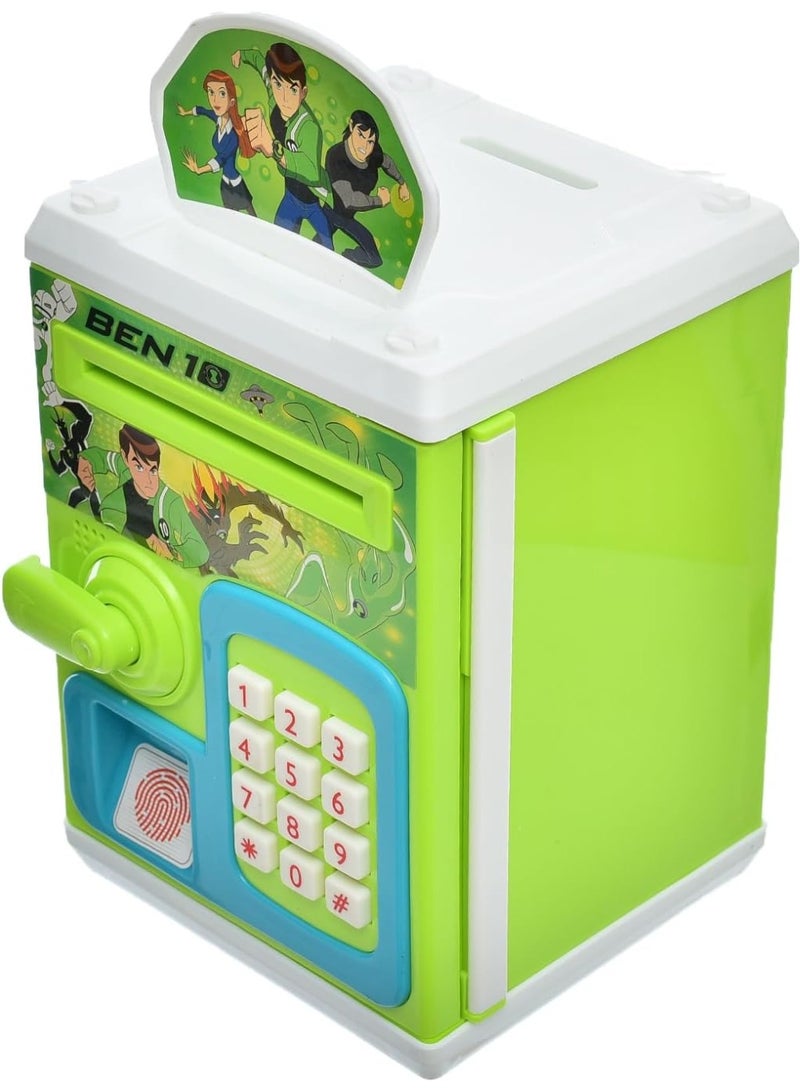 بن تن خزنة بنك للاطفال بشخصية بن 10 يعمل ببصمة اليد الالكترونية السرية لسحب النقود اليا S18077 - Image 2