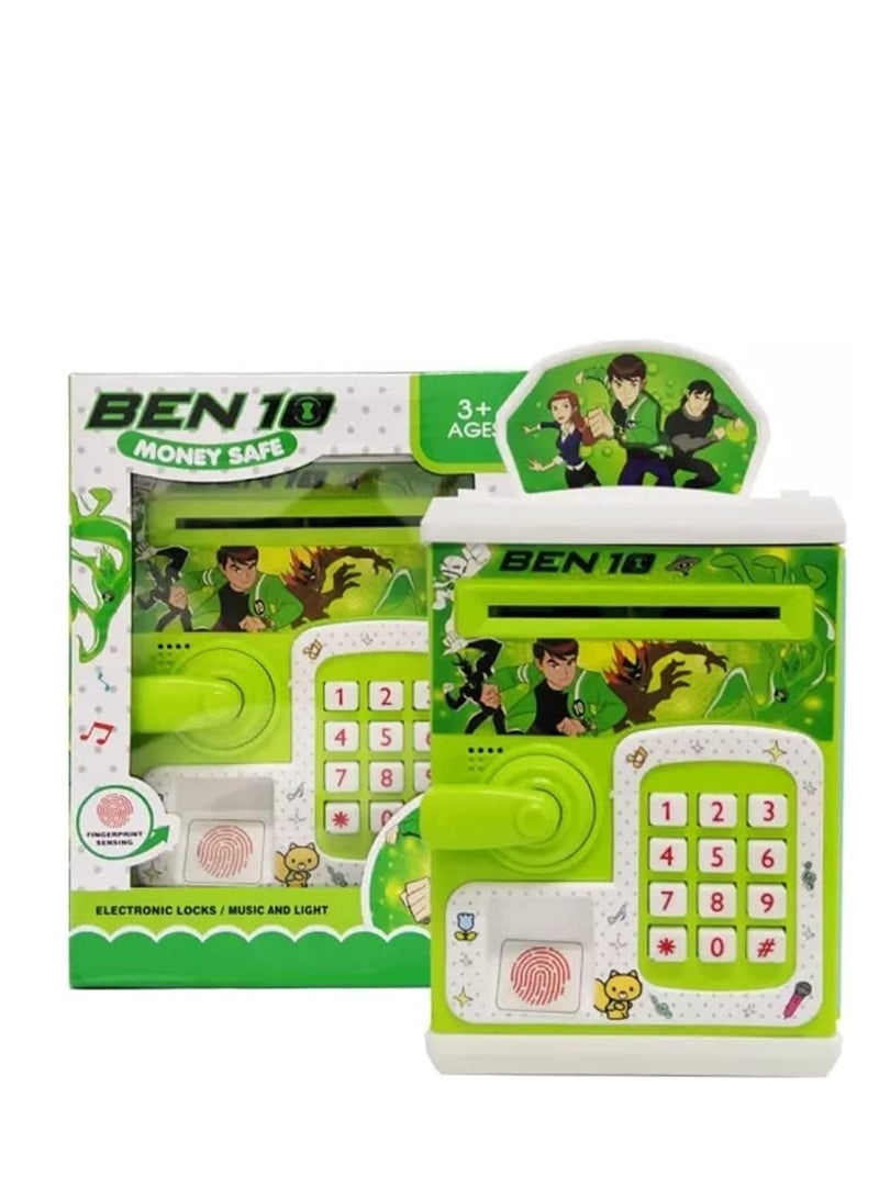 بن تن خزنة بنك للاطفال بشخصية بن 10 يعمل ببصمة اليد الالكترونية السرية لسحب النقود اليا S18077 - Image 3