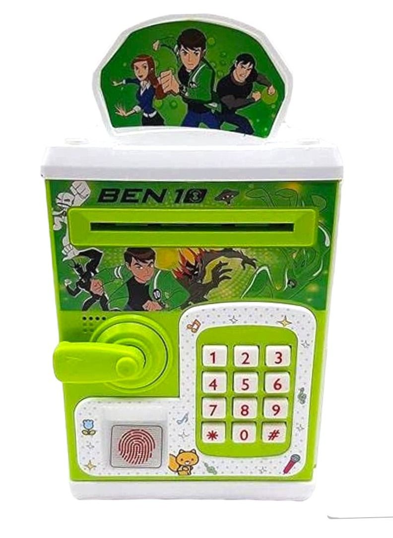 BEN 10 - Bank safe for children with the character of Ben 10 that works with a secret electronic fingerprint to withdraw money automatically S18077 - Image 1