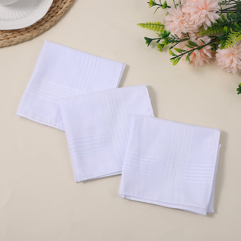 'S Best-Selling Pure White Satin Handkerchief 40Cm Pure Cotton White Handkerchief Handkerchief Diy Event Tie-Dye Rubbing - Image 2