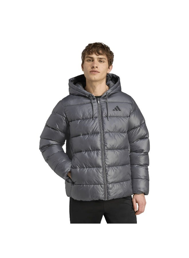 Adidas Ess Sd Puf Hd J Grey Jacket (Midweight) Jackets For Men - Image 2