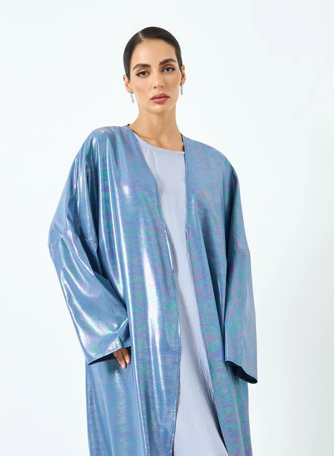تايك تو عباية لامعة بأكمام طويلة