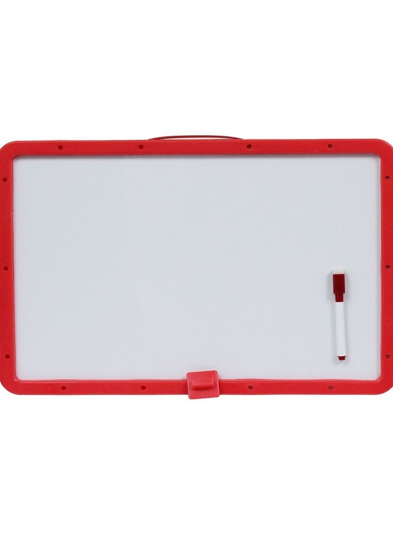Writing and drawing board with Magnetic Arabic Letters 26Cm x 19cm Red Color  - Image 1